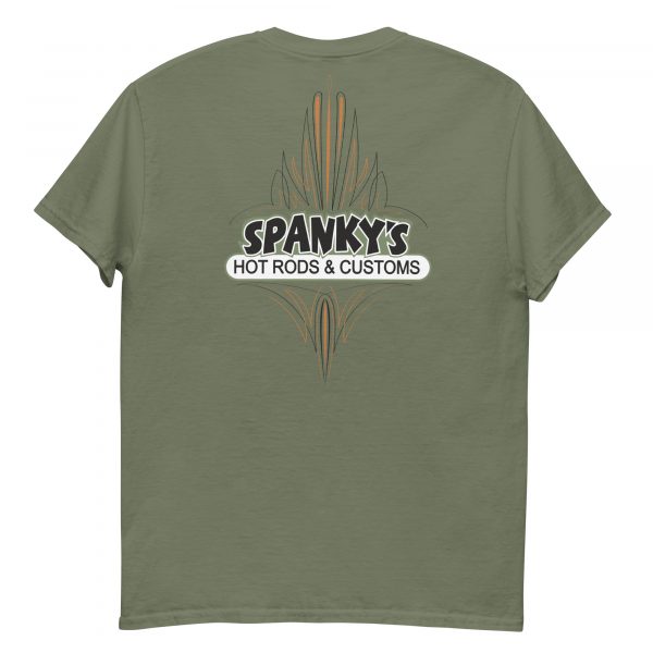 Spanky's Classic Pinstripe - Orange on Olive